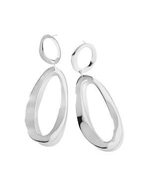 Ippolita Large Oval Snowman Wavy Earrings Product Image