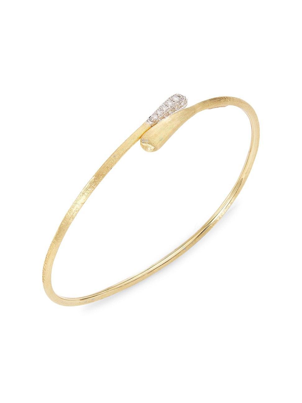 Marco Bicego 18K Yellow Gold Lucia Diamond Bangle Bracelet Product Image