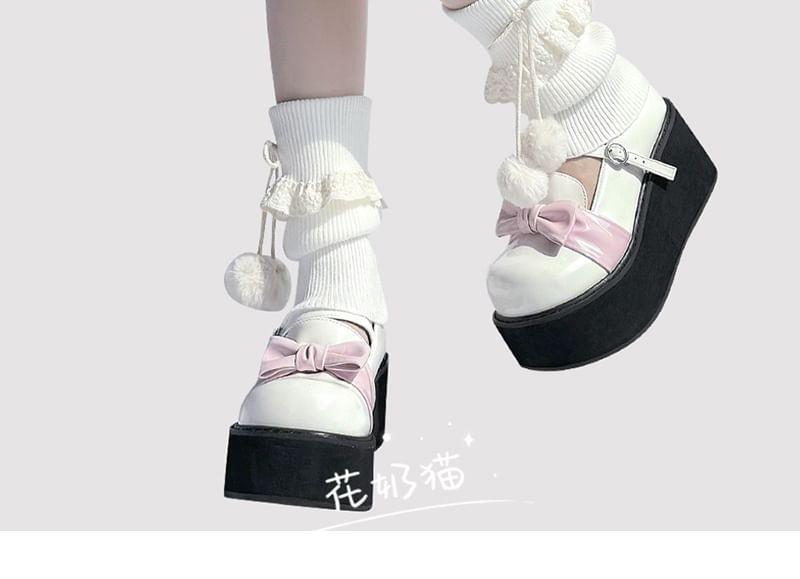 Lace Ruffle Trim Leg Warmers Product Image