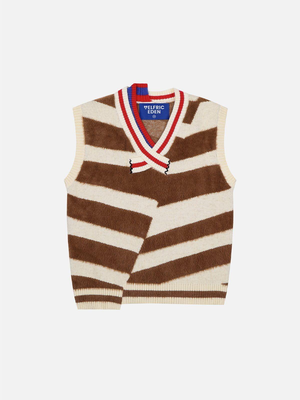 Aelfric Eden Irregular Stripe Sweater Vest Product Image