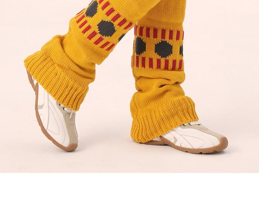 Print Knit Leg Warmer Product Image