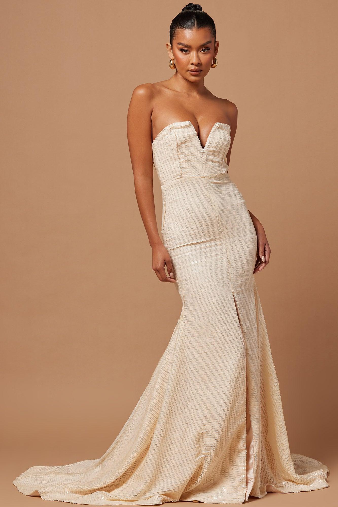 The Evangelista Gown - Cream Product Image