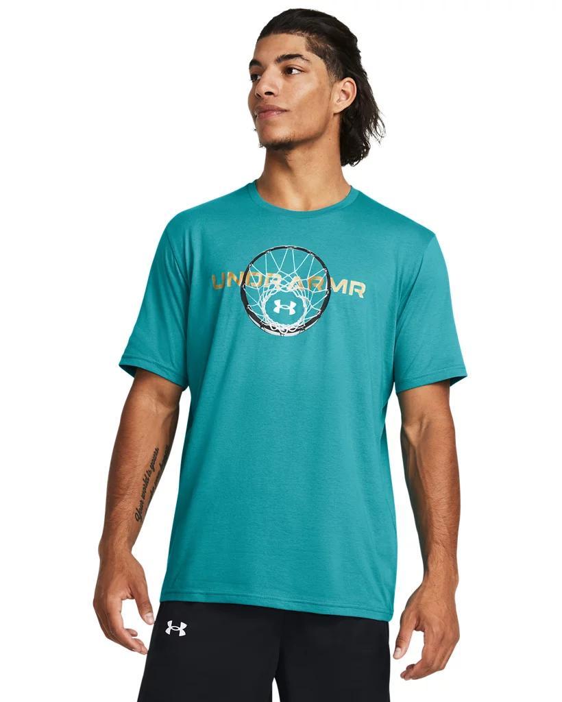 Men's UA Basketball Net Wordmark Short Sleeve Product Image