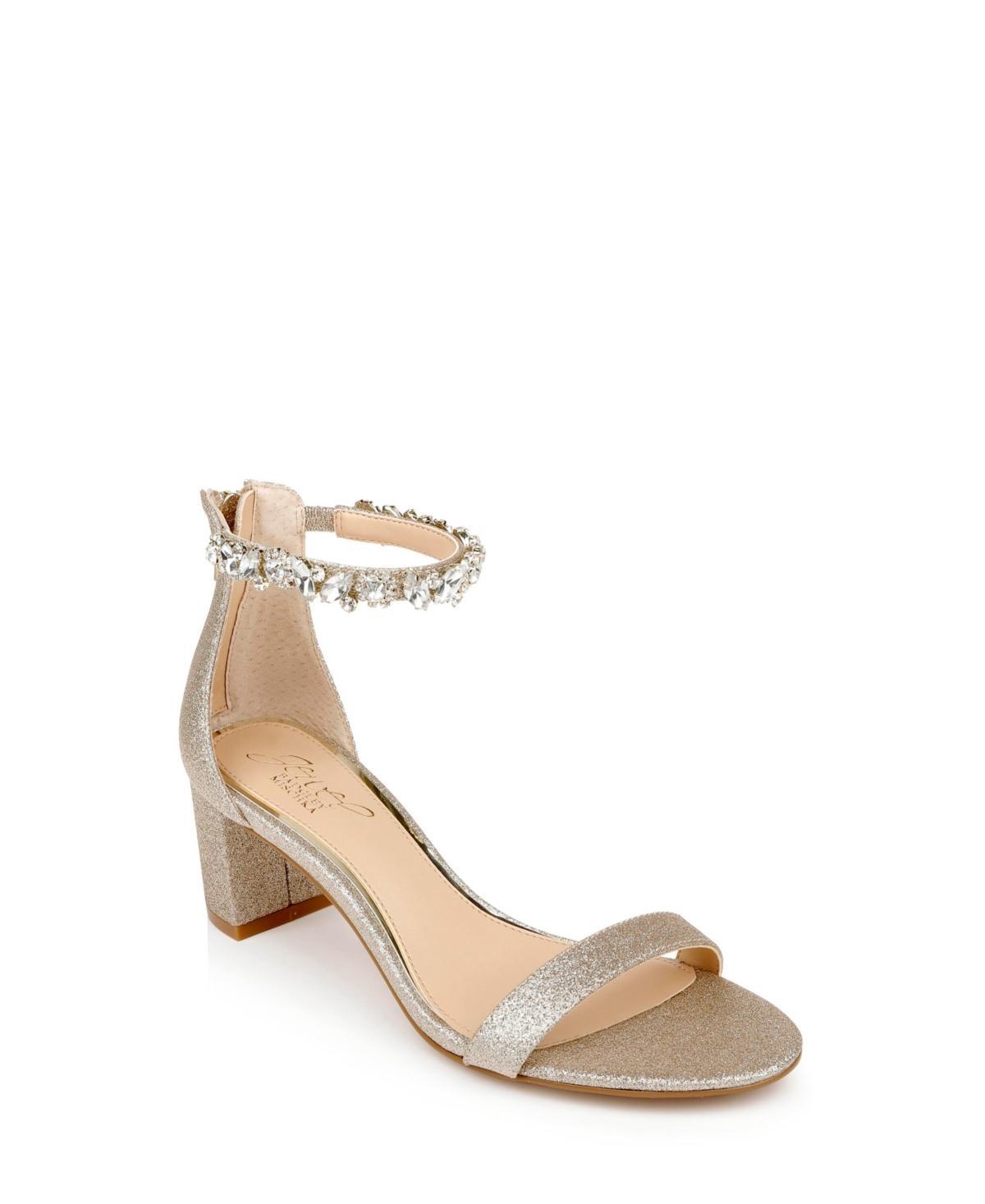 Jewel Badgley Mischka Catalina (Champagne) Women's Shoes Product Image