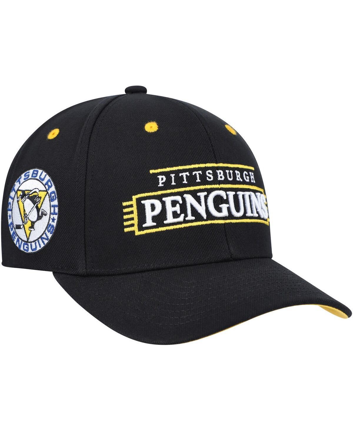 Men's Mitchell & Ness Black Pittsburgh Penguins LOFI Pro Snapback Hat Product Image