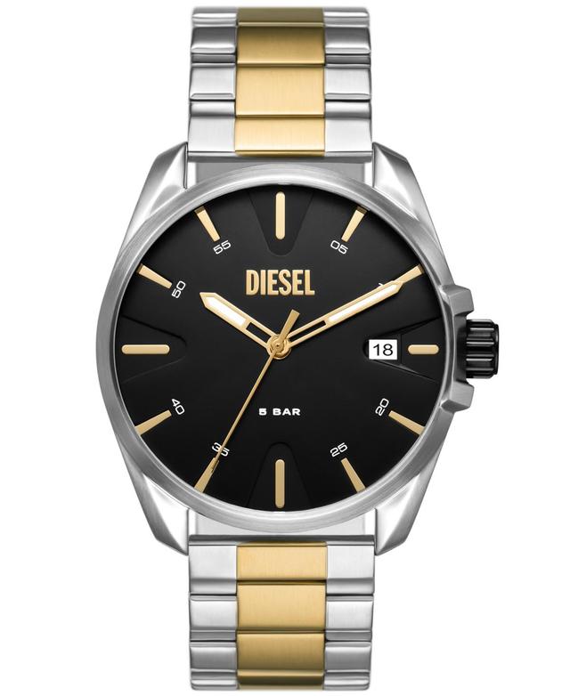 Diesel Mens MS9 Three-Hand Date Two Tone Stainless Steel Bracelet Watch Product Image