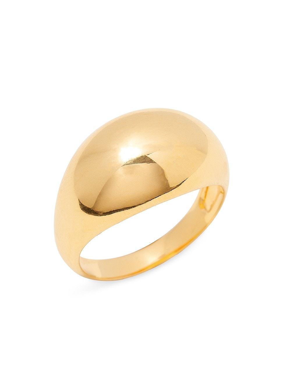 Womens Alexi 14K-Yellow-Gold Vermeil Domed Ring Product Image