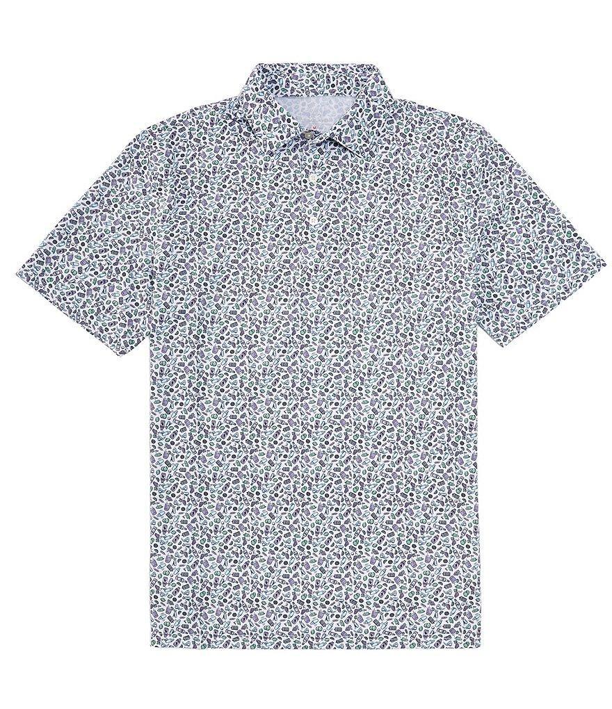 Southern Tide Driver Dazed And Transfused Performance Stretch Short Sleeve Polo Shirt Product Image