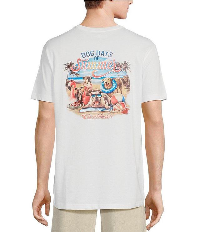 Caribbean Dog Days of Summer Short Sleeve Graphic T-Shirt Product Image