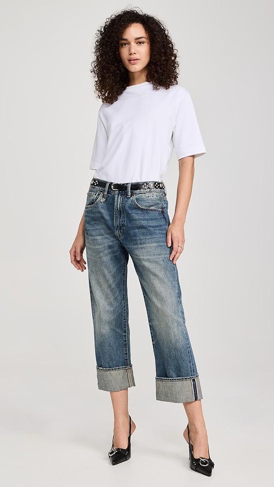 R13 Shredded Seam Drop Neck Shirt | Shopbop Product Image