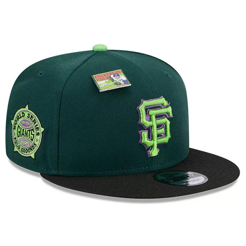 Mens New Era /Black San Francisco Giants Sour Apple Big League Chew Flavor Pack 9FIFTY Snapback Hat Product Image