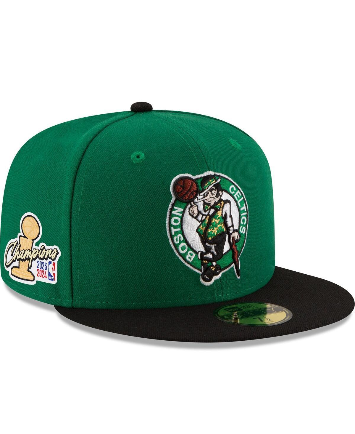 New Era Mens Kelly Green/Black Boston Celtics 2024 Nba Finals Champions Side Patch 59FIFTY Fitted Hat Product Image