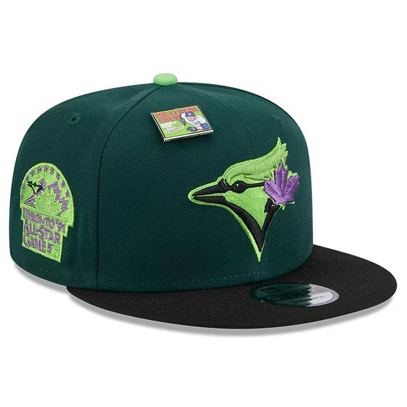 Mens New Era Green/Black Toronto Blue Jays Sour Apple Big League Chew Flavor Pack 9FIFTY Snapback Hat Product Image