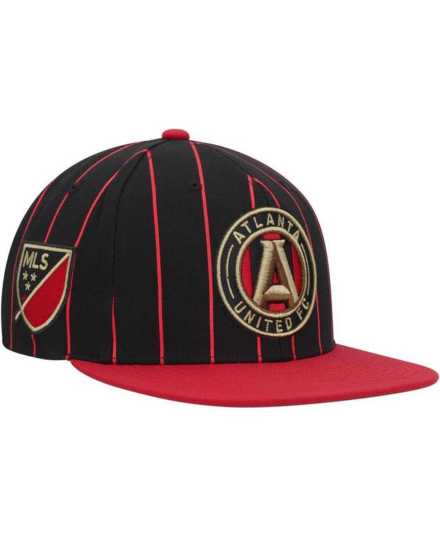 Mens Mitchell & Ness Black Atlanta United FC Team Pin Snapback Hat Product Image