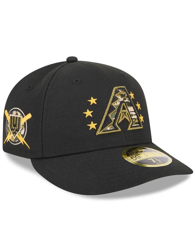 New Era Mens Black Arizona Diamondbacks 2024 Armed Forces Day Low Profile 59FIFTY Fitted Hat Product Image