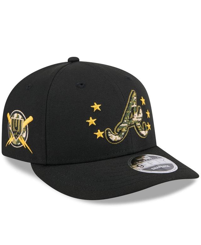 Mens New Era Atlanta Braves 2024 Armed Forces Day Low Profile 9FIFTY Snapback Hat Product Image