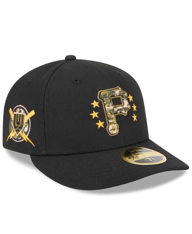 New Era Mens Black Pittsburgh Pirates 2024 Armed Forces Day Low Profile 59FIFTY Fitted Hat Product Image