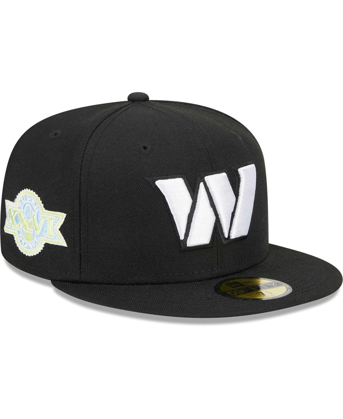 Mens New Era Black Washington Commanders Multi 59FIFTY Fitted Hat Product Image