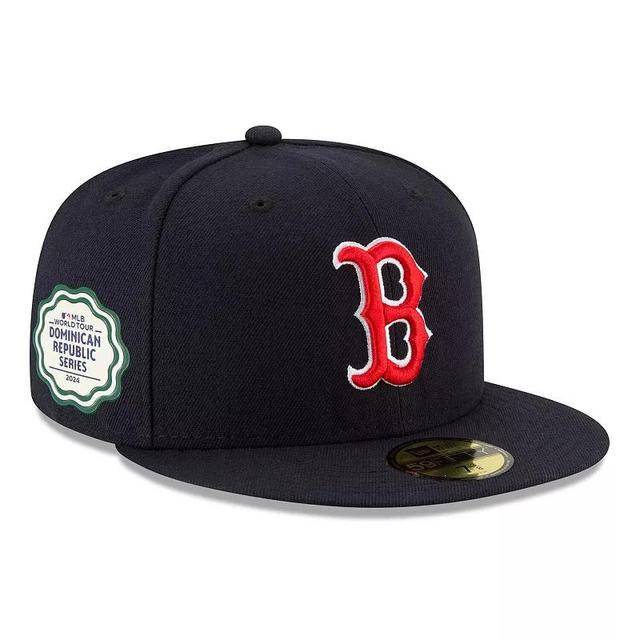 Mens New Era Boston Red Sox 2024 MLB World Tour: Dominican Republic Series 59FIFTY Fitted Hat Blue Product Image