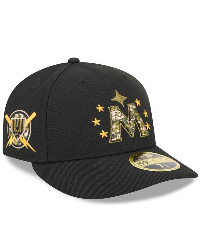 New Era Mens Black Seattle Mariners 2024 Armed Forces Day Low Profile 59FIFTY Fitted Hat Product Image