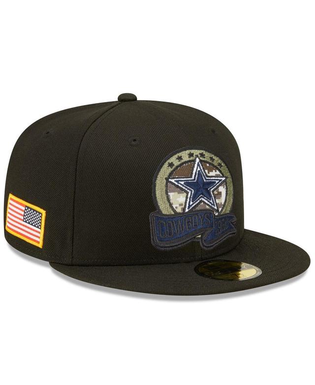 Mens New Era Black Dallas Cowboys 2022 Salute To Service 59FIFTY Fitted Hat Product Image