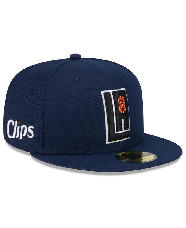 Mens New Era LA Clippers 2023/24 City Edition Alternate 59FIFTY Fitted Hat Blue Product Image