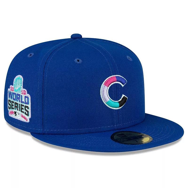 Mens New Era Royal Chicago Cubs 2016 World Series Polar Lights 59FIFTY Fitted Hat Product Image