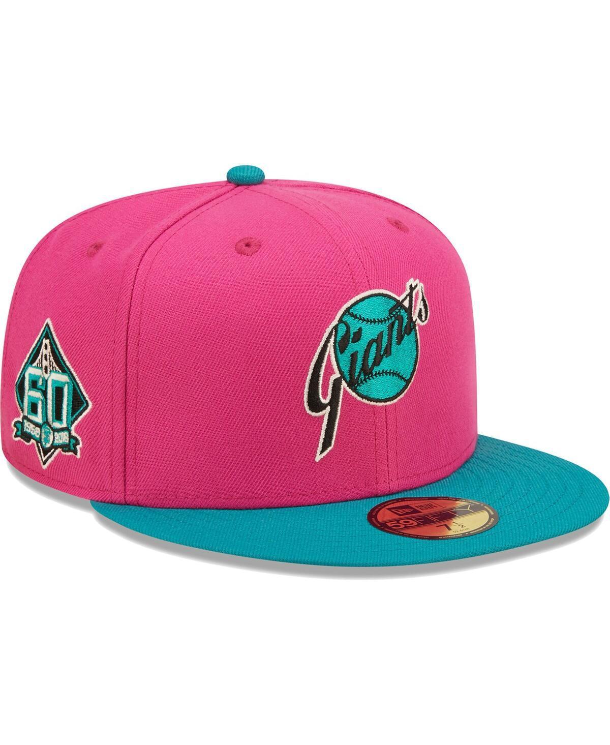 Mens New Era Pink San Francisco Giants Cooperstown Collection 60th Anniversary Passion Forest 59FIFTY Fitted Hat - Pink Product Image