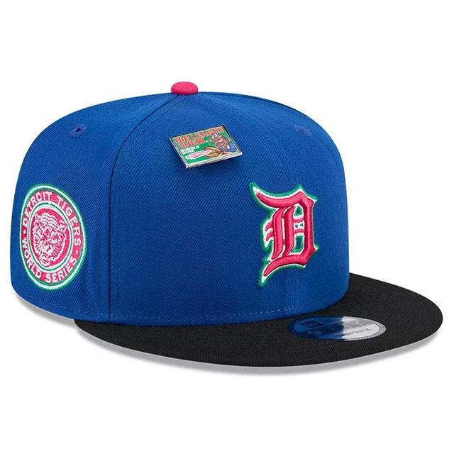 Mens New Era Royal/Black Detroit Tigers Watermelon Big League Chew Flavor Pack 9FIFTY Snapback Hat Product Image