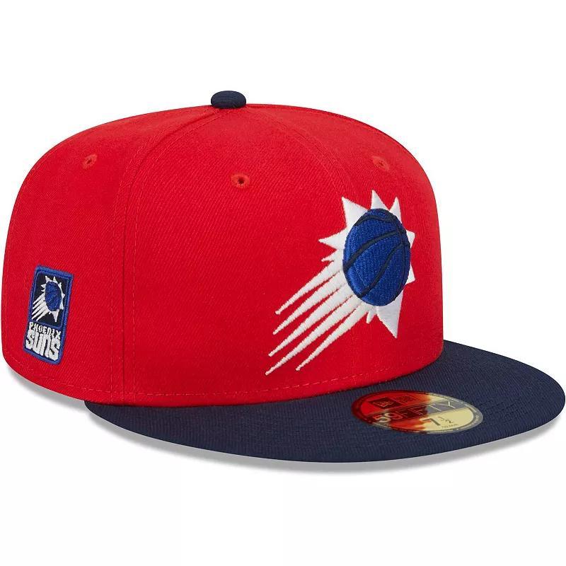 Mens New Era Red/Navy Phoenix Suns 59FIFTY Fitted Hat Product Image