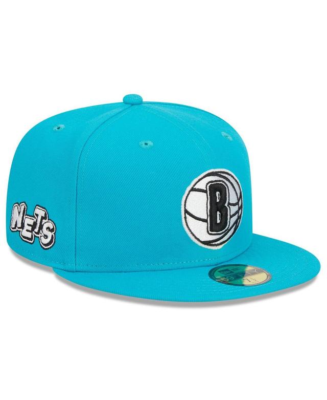 Mens New Era Teal Brooklyn Nets 2023/24 City Edition Alternate 59FIFTY Fitted Hat Product Image