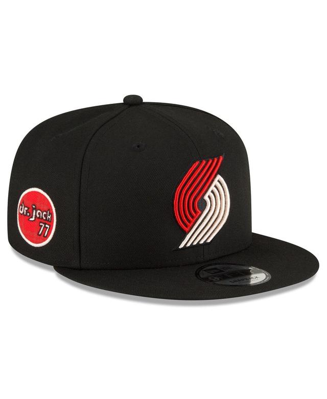 Mens New Era  Black Portland Trail Blazers 2023/24 City Edition Alternate 9FIFTY Snapback Adjustable Hat Product Image