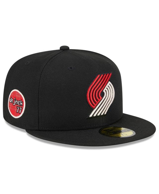 Mens New Era  Black Portland Trail Blazers 2023/24 City Edition Alternate 59FIFTY Fitted Hat Product Image