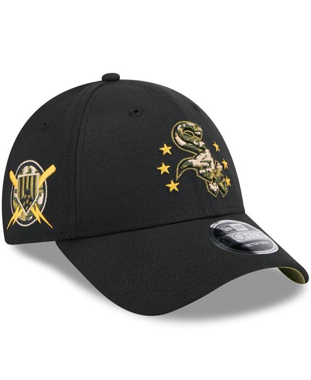 New Era Mens Black Chicago White Sox 2024 Armed Forces Day 9FORTY Adjustable Hat Product Image