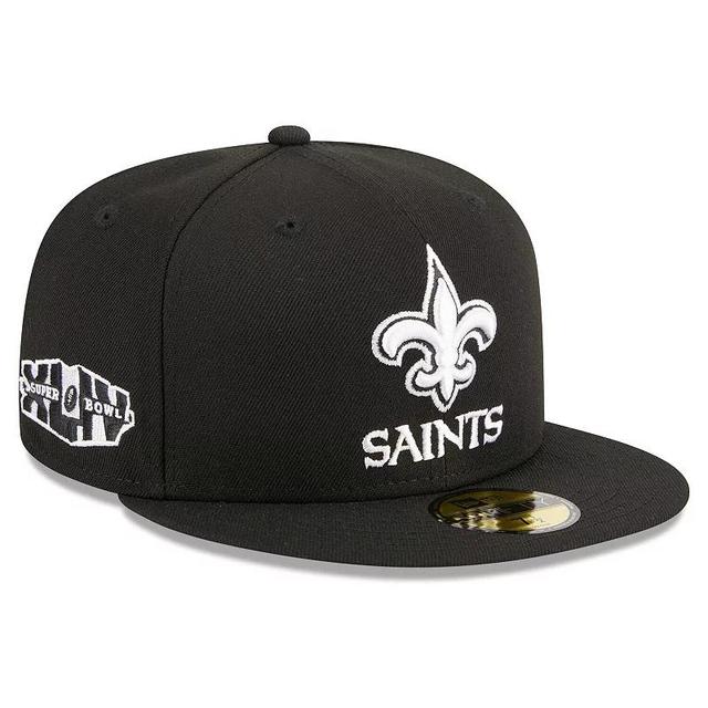 Mens New Era New Orleans Saints Main Patch 59FIFTY Fitted Hat Product Image