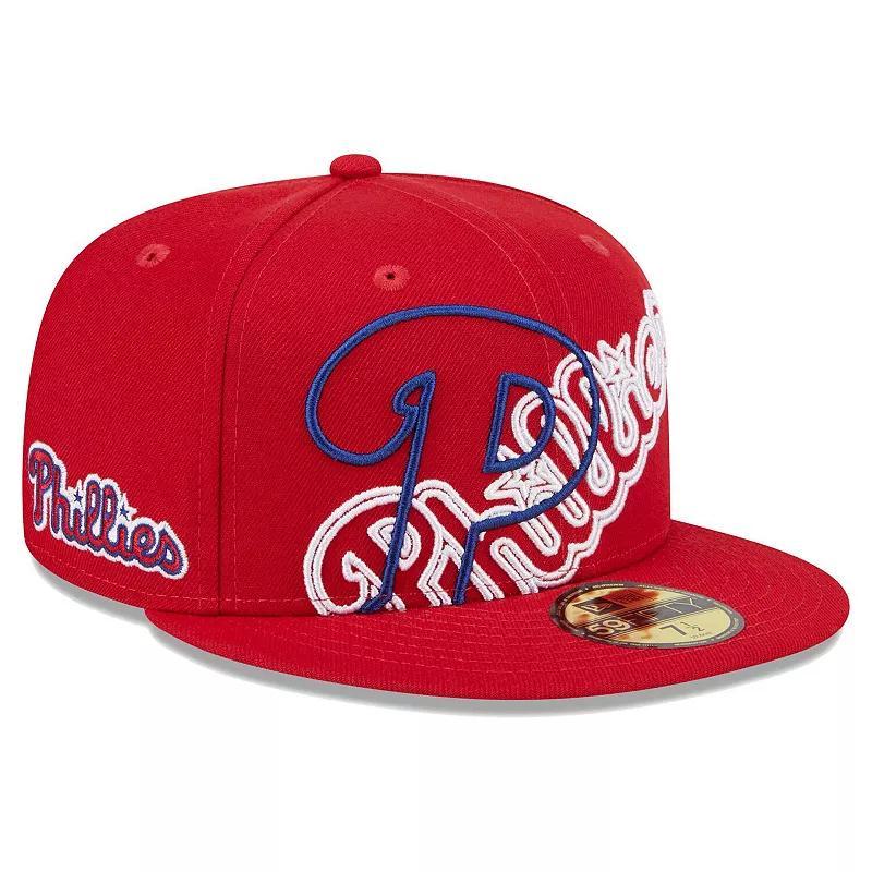 Mens New Era Philadelphia Phillies Game Day Overlap 59FIFTY Fitted Hat Product Image