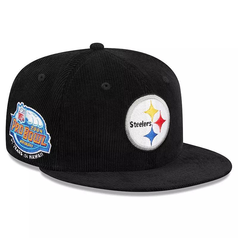 Mens New Era Pittsburgh Steelers Throwback Cord 59FIFTY Fitted Hat Product Image