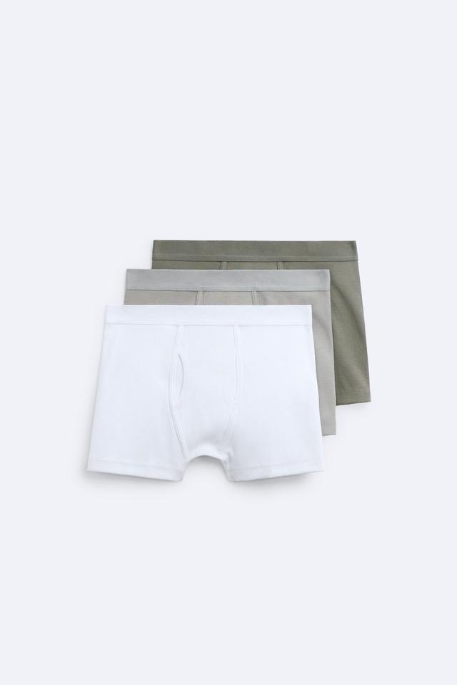 3 PACK MIXED RIB BOXERS Product Image