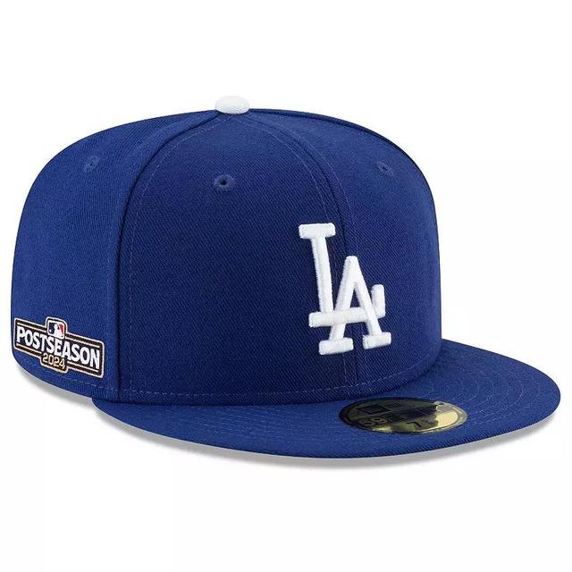 Mens New Era Royal Los Angeles Dodgers 2024 MLB Postseason Side Patch 59FIFTY Fitted Hat Product Image