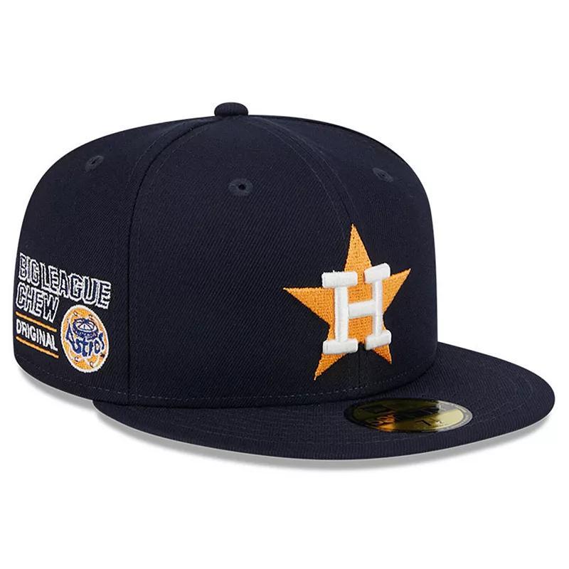 Mens New Era Houston Astros Big League Chew Team 59FIFTY Fitted Hat Blue Product Image