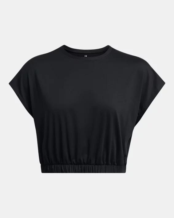 Women's UA Meridian Bubble Hem Crop Short Sleeve Product Image