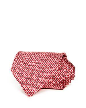 FERRAGAMO Gancini Pattern Silk Tie Product Image