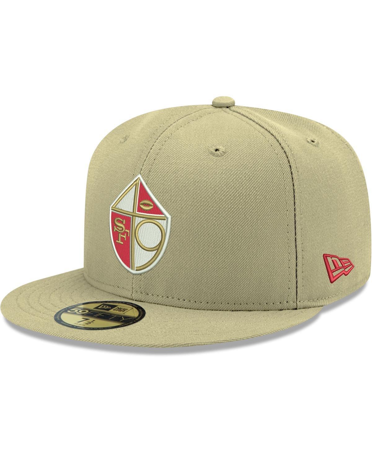 Mens New Era Gold San Francisco 49ers Omaha Throwback 59FIFTY Fitted Hat Product Image