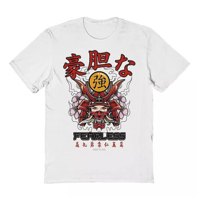 Mens Fearless Samurai Portrait Graphic Tee Product Image