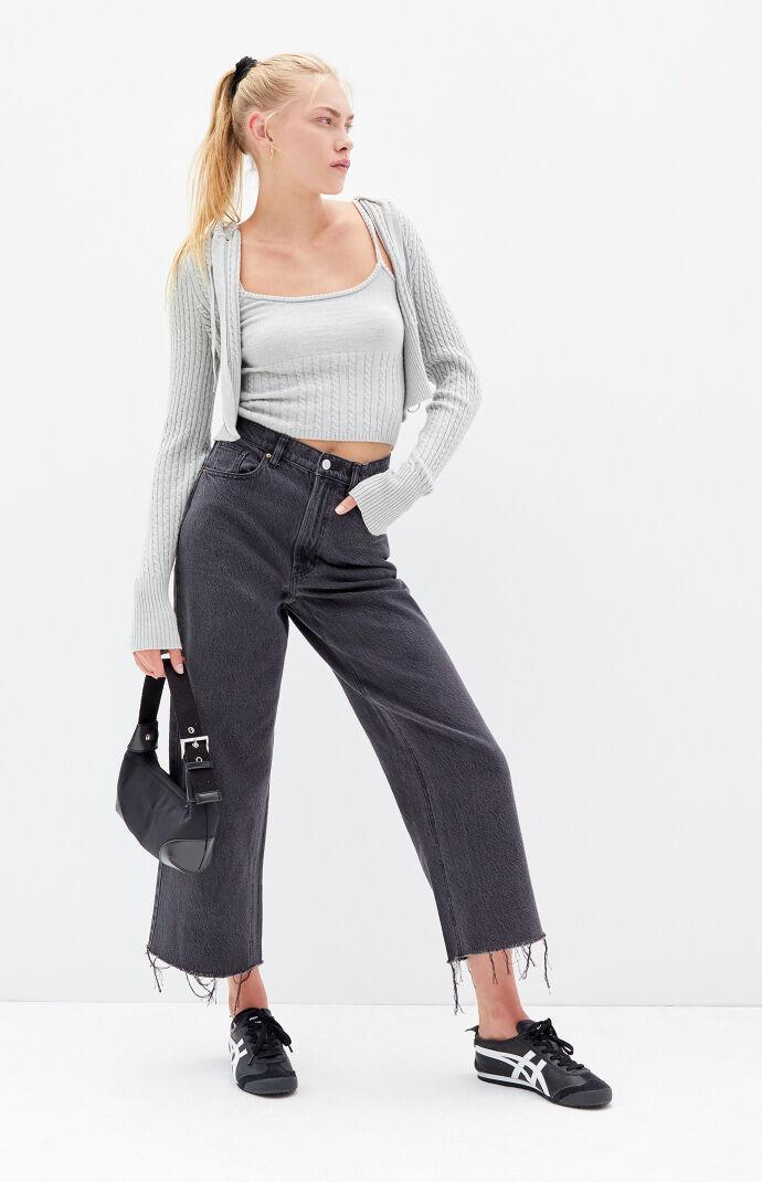 Women's Nora Cropped Wide Leg Jeans - Product Image