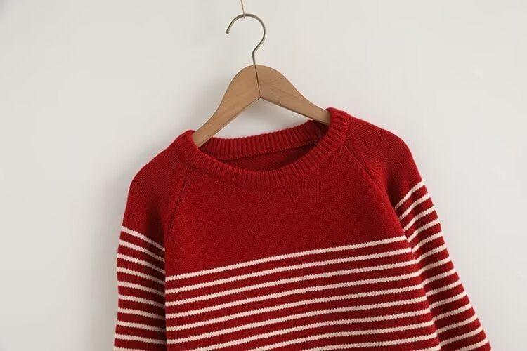 Crewneck Striped Sweater Product Image