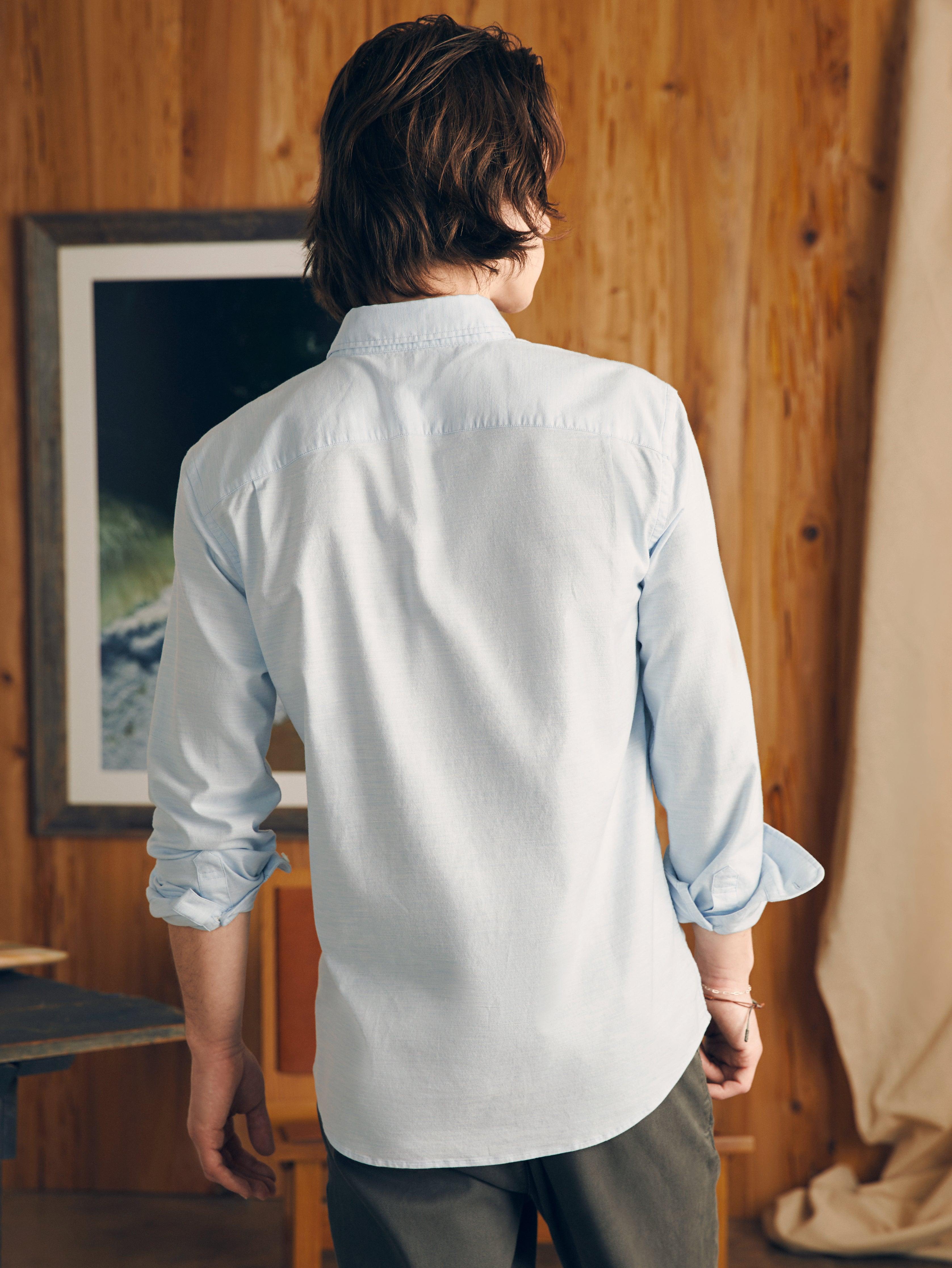 Supima Oxford Shirt - Blue Heather Product Image