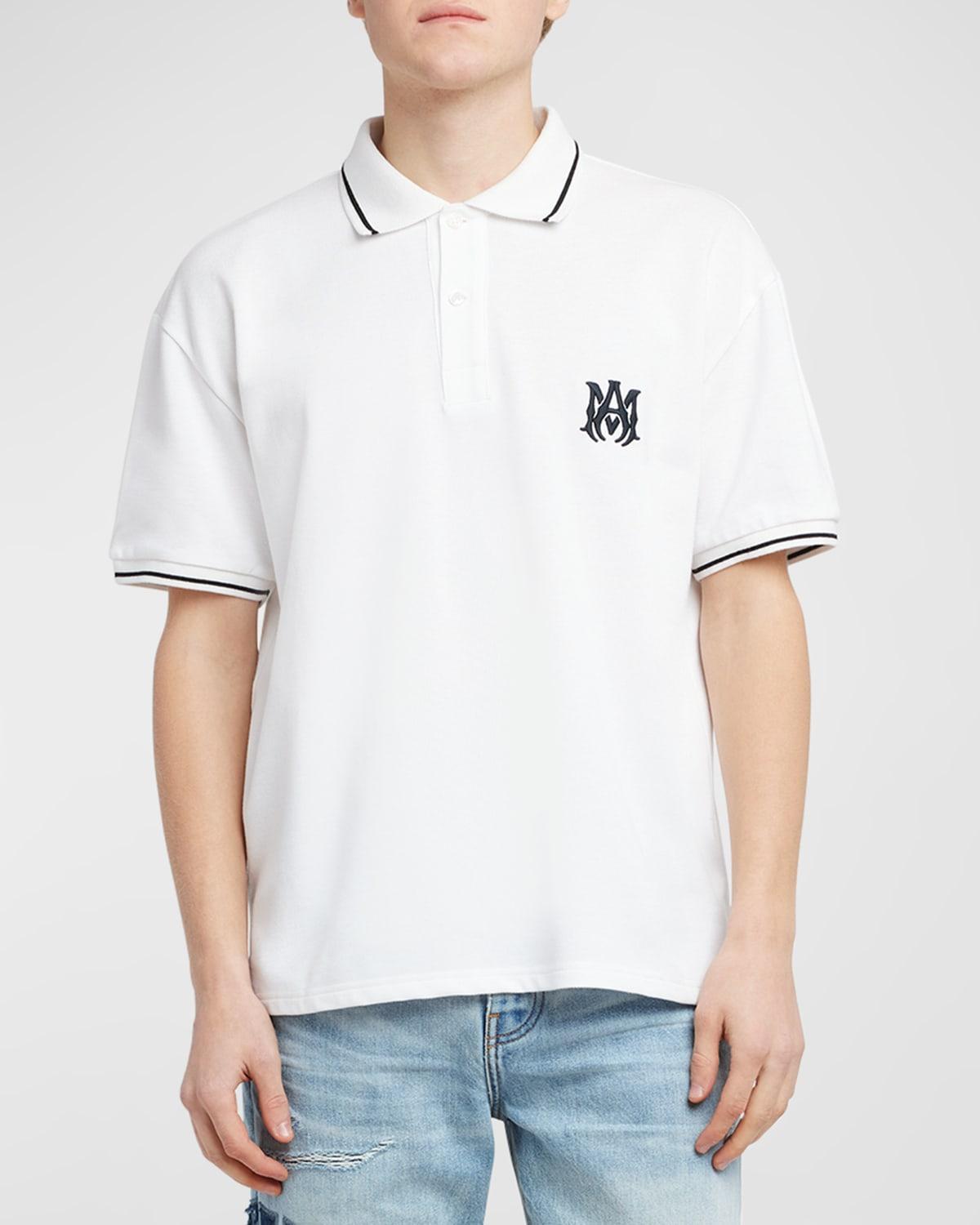 Mens Logo-Embroidered Cotton Polo Shirt Product Image