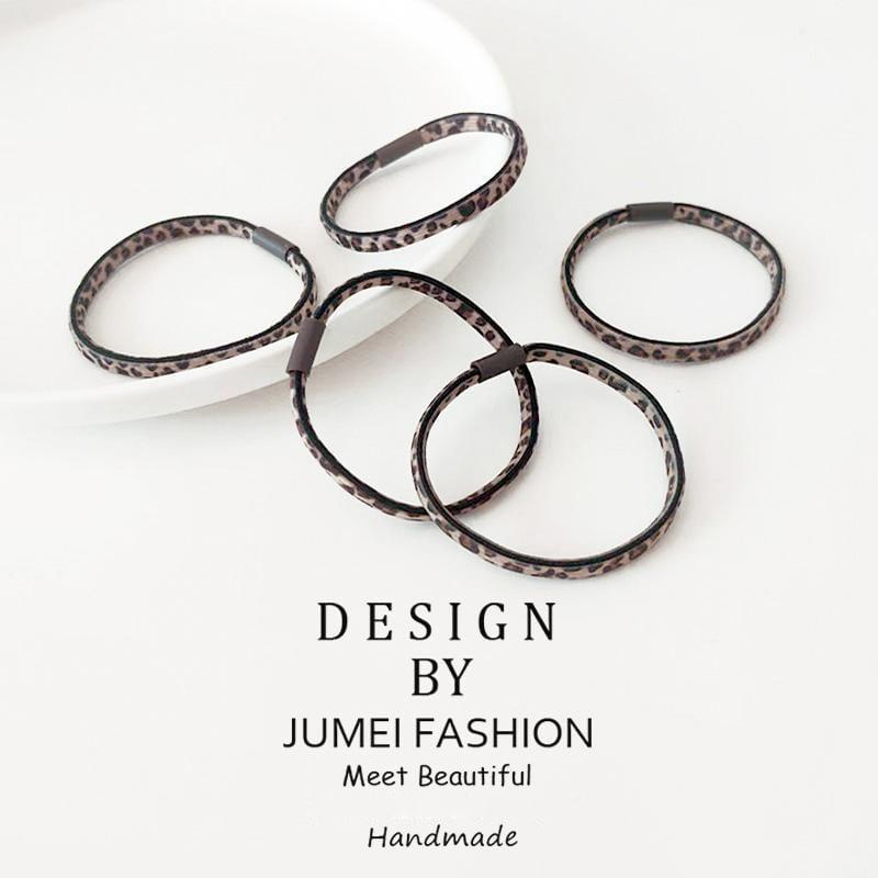 Leopard Print Hair Tie / Set Product Image