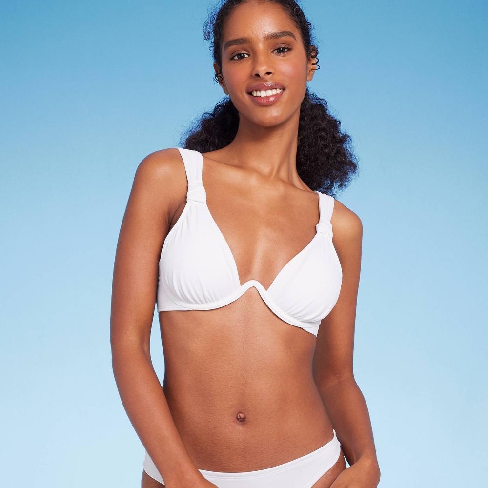 Womens Knot Detail Continuous Underwire Bikini Top - Shade & Shore Product Image